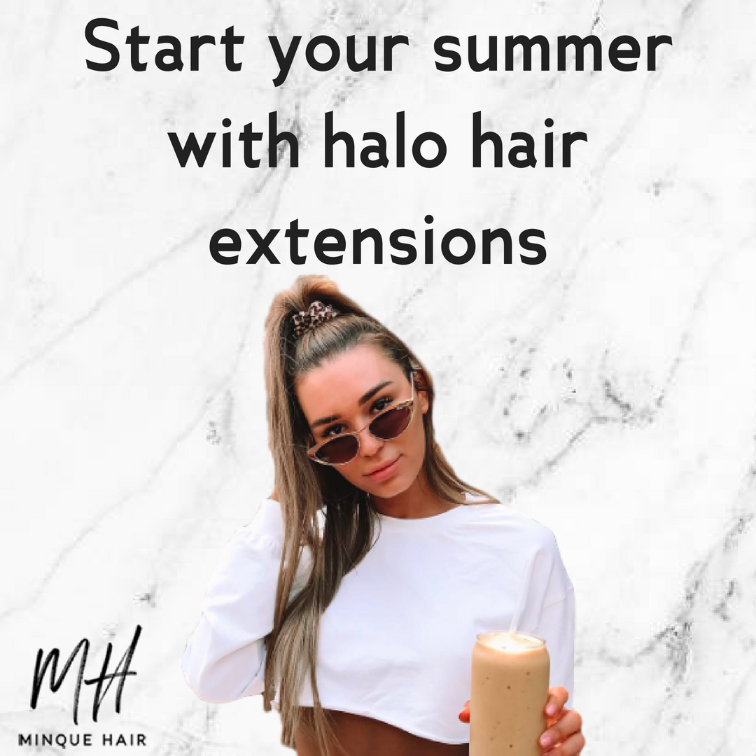 Start your sumer with halo hair extensions