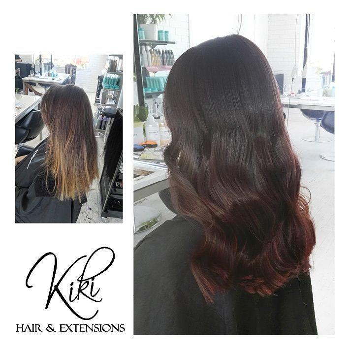 brownie points #1b-4 balayage halo hair extensions 20inch classic