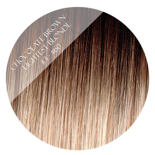 choc vanilla #3-60 balayage tape hair extensions 26inch 80pcs - two full heads