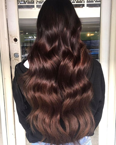 Brownie Points #1B-4 Balayage Clip In Hair Extensions 20-inch