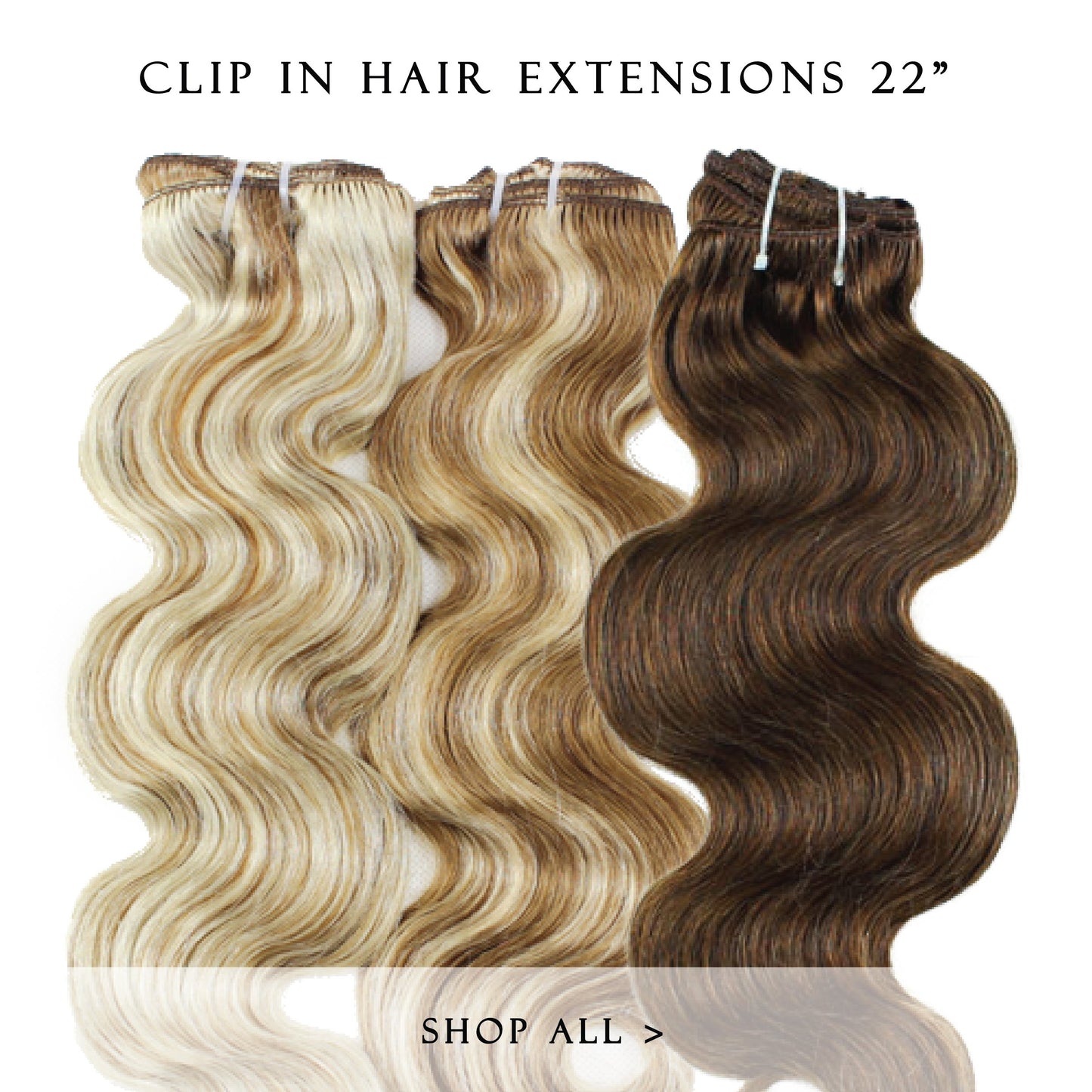 cadbury brown #3 clip in hair extensions 22inch classic